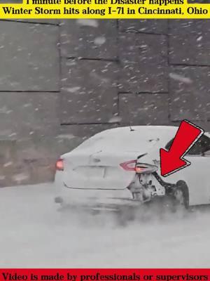 January 6, 2025 - 1 minute before the Disaster happens. Winter Storm hits along I-71 in Cincinnati, Ohio ( Video is made by professionals or supervisors and don’t contain alcohol, drugs and tobacco) #snow #snowstorm #winterstorm #winterdriving #rain #wind #disaster #severeweather #weather #news #1minute #happen #hit #I71 #Cincinnati #Ohio #USA #foryou #viral 