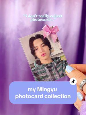 oopsies! ✨🤭 currently re-organizing my whole Mingyu photocard collection!! 🙈 it’s gonna take me a while 🙈🎀✨ fun fact: Mingyu is the reason i started collecting photocards! i was a *very* casual collector before he came into my life 😂 #mingyu #kpopphotocards #kimmingyu #seventeencarat #kpopcollector #kpopphotocardcollection @SEVENTEEN 