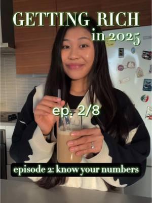 🫶🏼 Welcome to getting rich in 2025 episode 2! This eight-part series is designed to help 20-somethings achieve financial independence. Today’s focus: KNOWING YOUR NUMBERS. Did you know 64% of Americans live paycheck to paycheck? One big reason is that many don’t truly understand their financial habits because their income and expenses are scattered across multiple accounts. Let’s fix that by breaking it down into three steps. First, understand your income. Download your paystubs or check your payroll system to write down exactly how much you make after taxes. Don’t forget to include side hustle earnings or any other extra income streams.  Next, track your expenses. Look through your bank and credit card statements from the last one to three months. Write down every transaction and categorize them into essentials like rent and groceries, non-essentials like shopping and subscriptions, and debt payments like loans or credit cards. Studies show most people underestimate their spending by 15-20%, so this step is key 🔑  Finally, calculate your net worth. Write down all your assets, such as savings, investments, and property, and subtract your liabilities like credit card balances and loans. This number gives you a clear snapshot of where you’re starting on your wealth-building journey.  Mastering these numbers will help you make better financial decisions, find areas to save, and invest smarter.  Stay tuned for episode 3 and let’s build wealth together in 2025!  #moneytoks #finance #moneytips #budgeting #financialfreedom #twentysomethings #genz 