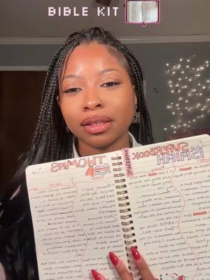 Follow my Bible Page @amenxuriella on Instagram 💕    The highlighters & pens make my notes look so good, I LOVE 🩷🤏🏽🤏🏽 #biblekit #biblestudy #biblenotes #Jesusisking #believerinchrist 