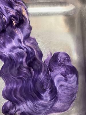 Firt#st custom color for 2025 💜🥳 #fyp #wigcoloring #wigcolorist 