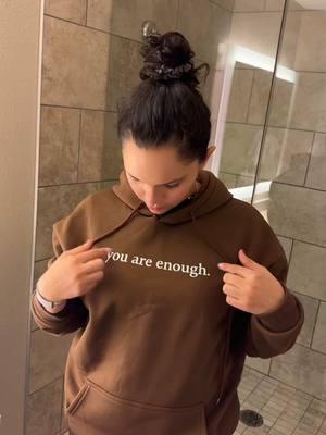 I’m obsessed with this hoodie 😍 #graffichoodie #youareenough #tiktokshopfinds #tiktokmademebuyit #womenclothing #giftidea #dearpersonbehindme #dearpersonbehindmehoodie #momhoodie 