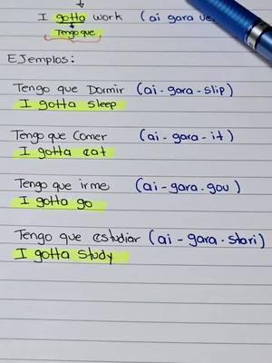 Aprende a decir en ingles TENGO QUE ➡️I GOTTA 😘😉😉 #foryoupage #usa#foryou#inglesdivertido#inglesfacil#inglespractico#inglesparati#inglesconmigo#soloparati#inglesgratis