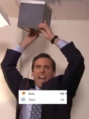 Us all night! 📻 #sunswin #sunsup #theoffice #michaelscott #scranton #phoenixsuns #NBA #basketball 