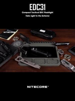 NITECORE EDC31 Compact Tactical EDC Flashlight. 9-core UHi 20 MAX LED, plus tactical designs of 3500-lumen LUMIN SHIELD™ for instant protection, 380m tactical SEARCH mode, and Rapid Lock™ for seamless operation, the EDC31 achieves superior tactical performance.#nitecore #EDC23 #flashlight #everydaycarry