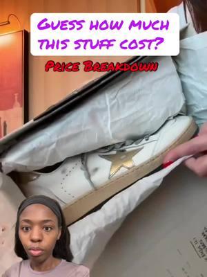 Thanks for playing guess how much does stuff cost! #pricebreakdown #alo #haul #goldengoose #christmas #christmashaul #shoppinghaul #shoppingaddict #rich #richgirl #makethisviral #blowthisupplease 