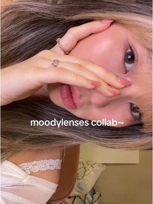 code HOSHI20 for 20% off || someone teach me how to apply lashes next cuz ik you see that ….@moodylenses - - - - shades : pearl black, space glitter ball, coldsmoke isles, and u-dipian #moodyfam #moodylenses #coloredcontacts #cbeauty #mybeautyguruera