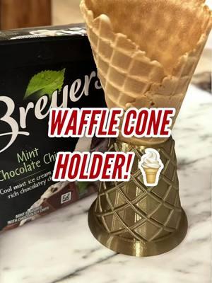 Tired of juggling ice cream chaos? 🍦 Meet the Waffle Cone Holder you didn’t know you needed. Scoop with one hand, hold the tub with the other, and keep your cone steady. Available in multiple colors at SuperheroDIY.com! 🔗 Link in bio #icecreamlover #KitchenHacks #superherodiy #icecream #professionalorganizer #kitchentools 