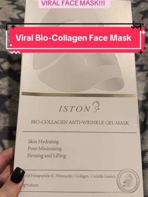 ILL NEVER USE ANYTHING ELSE!! 🤩 #iston #collagen #collagenmask #facemask #skincare #skinhealth #healthyskin #hydrating #poreminimizer #firming #lifting #radiance #shine #smooth #skin 