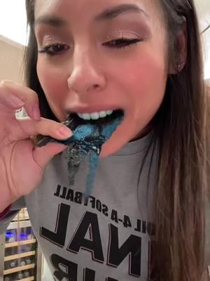 @El Ranchito Jerky 💙 SO delish!!! #asmr #elranchito #spicyblue #carneseca #aggressiveeating #aggressive #eating #crunchybeefjerky #beefjerky 