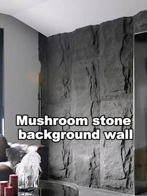 How to make a rocky high-end background wall#pustone #artificialrock #pufauxstone #puwallpanels #wallpanels #buildingmaterials #walldesign #renovation #deco #harmercoverings