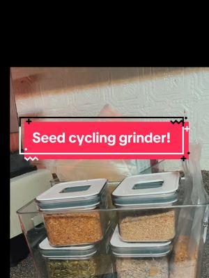 Seed cycling must have! Yes i grind fresh seeds every day, yes its working on my cycles 🥳 #coffeegrinder #seedcycling #seedgrinder #grindseeds #menopause #pmsrelief #pcosrelief 