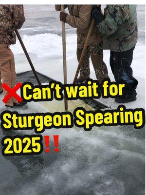 ❌Can’t wait for Sturgeon Spearing 2025‼️🧊🔱🐠 #sturgeonspearing #htenterprises #nordiclegend #sturgeon #lakewinnebago #Outdoors #letsgo #hardwater #icefish 