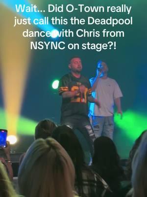 Chris deserves the recognition at the end!  #concert #2000poptour #2000sthrowback #otown #chriskirkpatrick #nsync #byebyebye #deadpool @Chris Kirkpatrick 