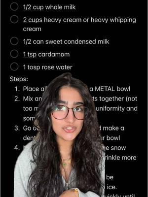 Replying to @DIP| UGC creator | Lifestyle SHEER YAKH / Afghan Ice Cream recipe & tutorial (as best as I could for now) #greenscreen #afghan #afghanfood #snowday #seriouslysahra #fyp 