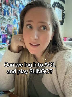 Fun fact is that we got AOL when I was a Junior in HS, but the family I babysat for starting when I was a freshman would leave me the login for the mom’s AOL account. So when all the kids went to bed, I would get snacks from their pantry and then go in their computer room and play SLINGO for hours until they came home. #slingo #aol #millennial #millennialsoftiktok #tiktokmillenial #millennnials 