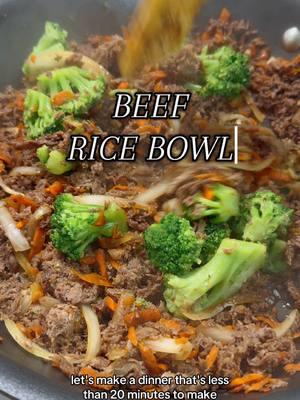 Easy dinner that’s less than 20 minutes to make! So easy for mealpreps #beefricebowl #mealprepideas #beefrecipe #shavedbeef #aldirecipes #alditiktok #ricebowl #fyp #foryoupage #fypviralシ #recipesoftiktok #recipes 