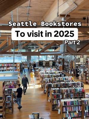 For my Seattle girlies and BOOK LOVERS 📚 Here is 5 more Seattle book stores to visit in 2025:   📚Elliott Bay Book Company in Capitol Hill 1521 10th Ave, Seattle, WA 98122   📚Third Place Books Seward Park 5041 Wilson Ave S, Seattle, WA 98118   📚Lamplight Books inside Pike Place Market – this Seattle bookstore is near Wild Fish Poke. 1514 Pike Pl # 14, Seattle, WA 98101   📚Ophelia’s Books in Seattle’s Fremont neighborhood 3504 Fremont Ave N, Seattle, WA 98103   📚Queen Anne Book Company in Queen Anne 1811 Queen Anne Ave N # 103, Seattle, WA 98109 #seattle #seattletiktok #seattlebookstore #bookstores #bookstore #visitseattle #capitolhillseattle #thingstodoinseattle 