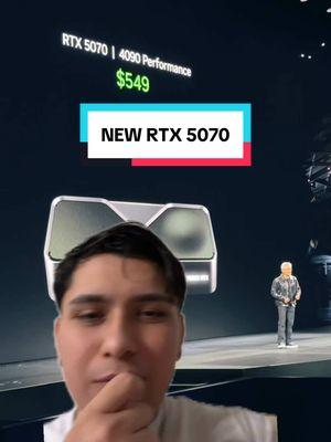 #greenscreenvideo The new @NVIDIA GeForce RTX 5070 is insane… #n#nvidia#p#pc5#50905#5070g#gpug#gaminggpu #tech #techsalesrick  Shoutout to @Carterpcs for the vid  And @sajan for putting it on his credit card 🙏