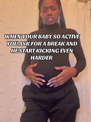 I love the baby movements don’t get me wrong but goodness it’s like he really tryna find his way out 🤣🤣 #coconacole #fyp #trending #pregnanttok #pregnancy #babymovements #30weekspregnant🤰❤️🥰 #pregnantlife #babyboy💙👶🏻 