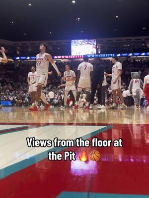 Pregame view #collegebasketball #newmexicolobos #thepit 