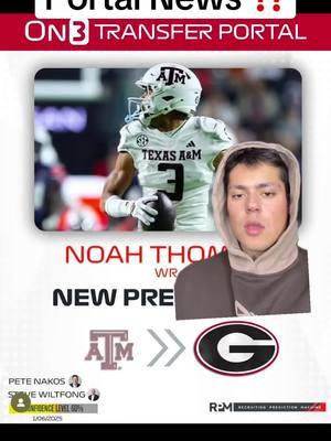 Huge transfer portal update - Noah Thomas to Georgia ?? #georgiafootball #georgiabulldogs #uga #ugafootball #georgiabulldogsfootball #noahthomas #widereciever #aggies #aggiefootball #texasaggiesfootball #aggie #aggieland #transfer #transferportal #transferportalszn #transferportalupdate #ncaa #ncaafootball #CollegeFootball 