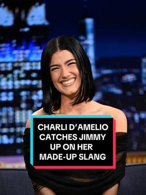 @charli d’amelio catches Jimmy up on her made-up slang 🤣 #FallonTonight #TonightShow #CharliDAmelio #AndJulietBway #JimmyFallon 