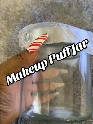 I love my puff jar #shayluvsbeauty #beauty #makeupcontent #beautycontentcreator #beautycreator #makeuppuffs #velvetpuff #powderpuff #makeupvideo #makeupvideos #makeuptutorials 