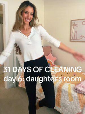 I love her tiny, happy room. ☀️ #31daysofcleaning #cleaningchallenge #cleanwithme #MomsofTikTok #girlmom #sahm 