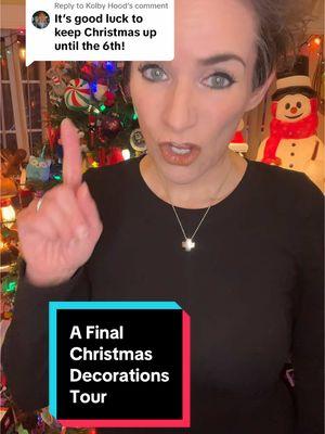 Replying to @Kolby Hood I guess it’s time to start taking down the #ChristmasDecor; is yours still up? I hope you enjoyed seeing this #DeepDive #tour of our #ChristmasDecorations! 