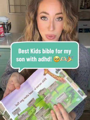 #creatorsearchinsights The perfect Bible for children! Is so amazing for my son with #adhd. It has bright colorful illustrations, easy to read, and thought provoking excerpts to study! He has trouble focusing and sitting in one place to love but this Bible.. we BOTH love 🥹🎉🙏 #christianmom #makegodviral #lovelikejesus #biblestudy #godschildren #godlovesyou #christiantiktok #godibelieve #adhd #adhdtiktok #adhdawareness #viraltiktok 