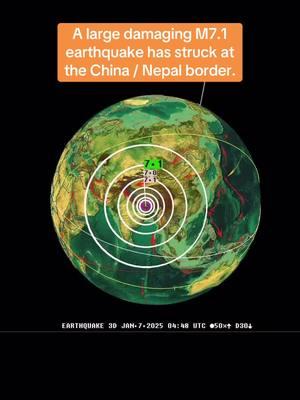 A large damaging M7.1 earthquake has struck at the China / Nepal border. #fyp #earthquake #tsunami #china #news #dontletthisflop #oschinothadon 