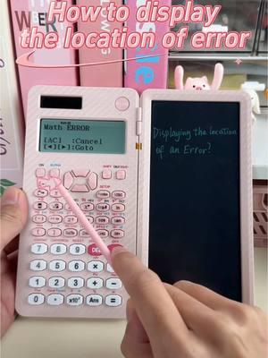 How to display the location of error in NEWYES fx-991EX scientific calculator  #newyes #math #tutorial #scientificcalculator #calculator #math #school #coolest #Amazonmademebuyit #Amazonfind #study #studygram #stationery #stationerylove #coolgadgets #learningtool