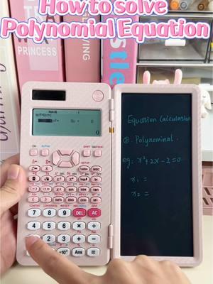 How to solve Polynomial Equation in NEWYES fx-991EX scientific calculator #newyes #math #tutorial #scientificcalculator #calculator #math #school #coolest #Amazonmademebuyit #Amazonfind #study #studygram #stationery #stationerylove #coolgadgets #learningtool