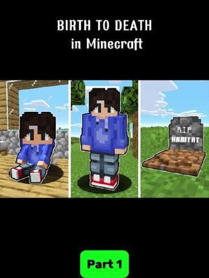 BIRTH TO DEATH in Minecraft #Minecraft #minecrafttagalog #game #pepesan #pepesantv #Habitat