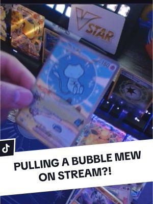 He let me keep it guys 😌💕 #pokemon #pokemoncards #pokemontcg #pokemonpulls #pokemoncardcollector #mew #bubblemew #twitchstreamer 