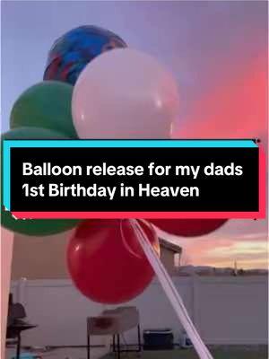 My older sister and I couldnt be together for my dads 1st  birthday in heaven but we still managed to do my dads Balloon release together with the kids through video chat           #1stheavenlybirthday #mydad #myfather #mipadre #mipapa #mipapi #84yrsold😇