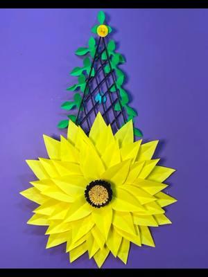 Blooming Yellow Wall Decor — Paper Craft #papercraft #FloralDecor #yellowdecor #creatorsearchinsights 