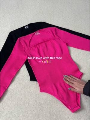 Pretty color💕 #oqqfitness #bodysuit #rose #fyp #winter #longsleeve #bodycon #shapewear #squareneck #basic #colorful #shapewear #tops 