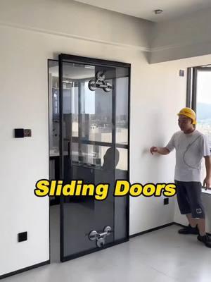 Sliding doors simple and beautiful. #slidingdoors #glassdoors #foldingdoor #frenchdoors #door #doors #aluminum #factory #tottme #tottmetal