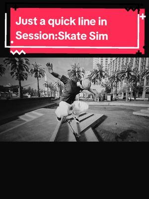 Just a quick line in Session:Skate Sim #Skateboarding #skateboard #drafts #draftsvideo #fyp #foryou #sessionmaps #sessionskateclips #sessionskatesimulator #seasionskatesim #session #sessionmaps 