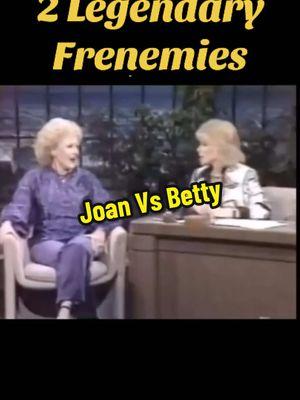 2 legendary women of Comedy Joan Rivers & Betty White #bettywhite #joanrivers #thetonightshow #frenemies #legends #comedy #catfight #banter #icons 