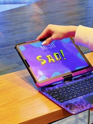 The high appearance level iPad keyboard case will keep you active every day!💗🥳#ipad#newtrend#tik_tok#purple#fyp#you#acting#tool#ipadpro#beauty#live#ins#amzon#colors#challenge 