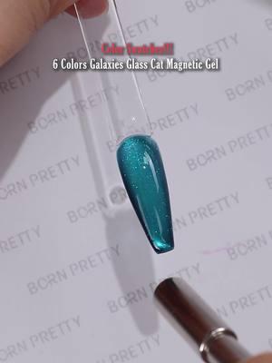 ✨New arrival!✨ 6 Colors Galaxies Glass Cat Magnetic Gel!🌌Received this ticket to galaxy?😉 Using #bornpretty 🌌6 Colors Galaxies Glass Cat Magnetic Gel (60235) Tap the link in my bio or visit bornpretty.com to get same nail supply🥰 #nailsdesign #winternails #galaxynails #naillover #nailart #allshinonme #gelnails #nails2inspire #nailswag #nailove #cateyenails #fypage 