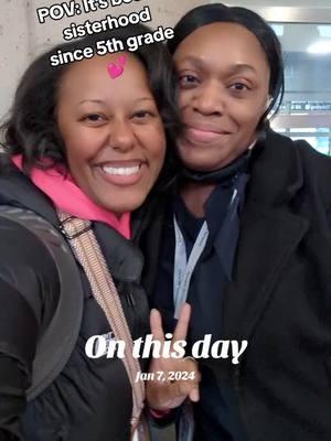 About that time again sis @k_harvie 💕 Atp this time of year is our anniversary 🤣 #onthisday #sisterhood #bestfriend #weekendtrip #washingtondc #travel #friendsreunion #friends4life #childhoodfriends #fyp #friendtrip 