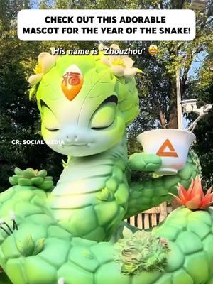 🐍✨ Check Out This Adorable Mascot for the Year of the Snake! Unveiled in Quanzhou, Fujian Province, the 2025 Year of the Snake mascot has won hearts with its charming design, sparking excitement and joy among locals and visitors alike. #snake #Adorable #quanzhou #fujian #china #Chinatravel #discoverchina #chinanewyear #Mascot  #CityLandmark #中國 #泉州 #蛇年 #吉祥物 #福建 #城市名片 #華夏focus