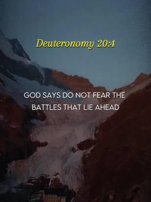 Deuteronomy 20:4 “For the LORD your God is the one who goes with you to fight for you against your enemies to give you victory.” #deuteronomy #bibleverse #godquotes #christiantiktok 