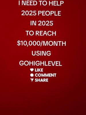 I need 2025 people to help.. You don’t need to be tech-savvy, go viral, or create a complicated digital marketing course to start making money online. If you’re 50 or older and looking for a way to build a real, sustainable income from home, I have great news for you. With a done-for-you website and a 30-day free trial of #GoHighLevel , you can launch your own digital business without stress or confusion. What is GoHighLevel? It’s an all-in-one platform designed to make running a business simple. It gives you the tools to find customers, stay organized, and grow your income—all without having to learn complicated technology. It’s like having a personal assistant working for you 24/7! How to get started: 1️⃣ Go to www.dailypay.business (link also in my bio). 2️⃣ Get instant access to your done-for-you website. 3️⃣ Activate your 30-day free trial of GoHighLevel. 4️⃣ Follow the simple steps to start building your digital business today. Whether you’re retired, semi-retired, or just looking for a side hustle, this is a great opportunity to create income on your own terms. No marketing degree. No endless hours of work. Just proven tools and a straightforward system to help you succeed. It’s never too late to take control of your financial future. Get started today by visiting www.dailypay.business and see how easy it can be to launch your digital business #easywaystomakemoney 