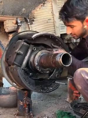 Heavy Truck Rear Wheel Axle Hosing Was Broken Now Genious Mechanic repair it…. #ultimateprocess #unfreezmyaccount #brokenrearwheelaxlehosing#heavytruck#foryoupage#growmyaccount#fypage