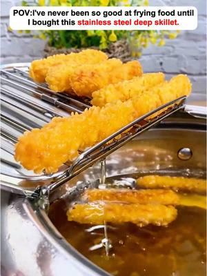 I have never been this good at frying food until I got this stainless steel frying pot. It makes frying food effortless. Look at how beautiful my chicken came out. Click the Orange Link and grab yours before they sell out again. #CapCut #fryingpot #japanesefryingpot #fryingchicken #friedfood #friedchicken #fryer #FoodTok #foodtiktok #friedchickenrecipe #tiktokshopblackfriday #cybermonday #tiktokshopcybermonday 